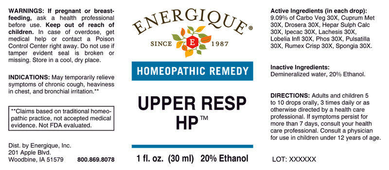 Upper Respiratory HP 1 oz by Energique