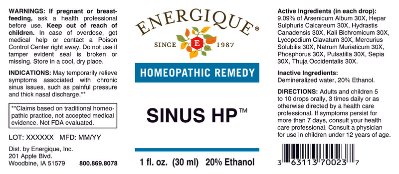 Sinus HP 1 oz by Energique