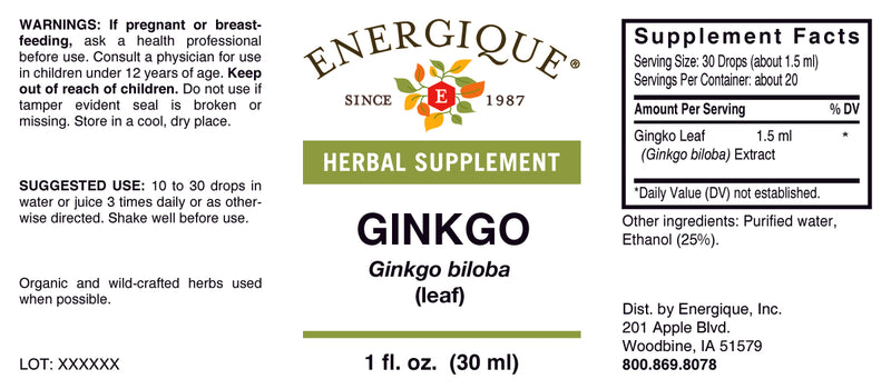 Ginkgo 1 oz by Energique