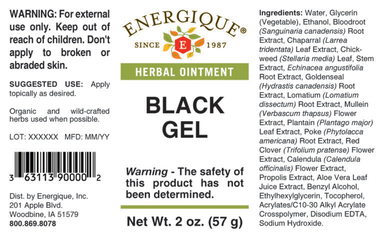 Black Gel 2 oz by Energique