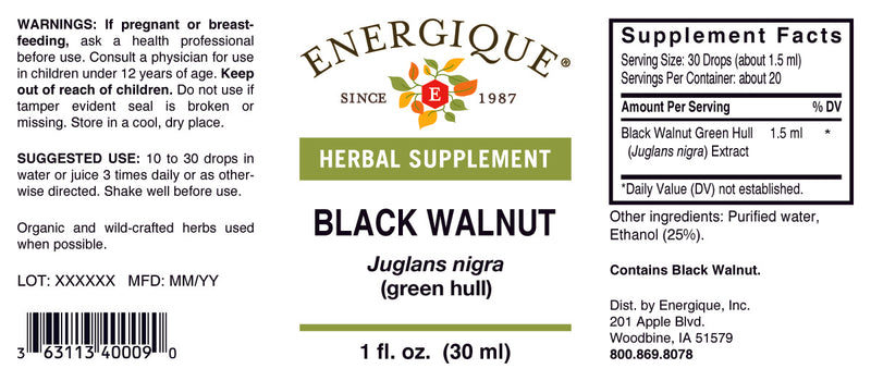 Black Walnut Liquid 1oz by Energique