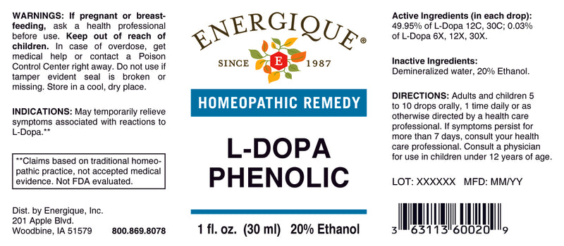 L-Dopa Phenolic 1 oz by Energique