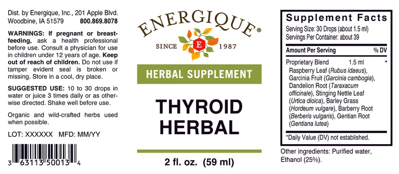 Thyroid Herbal 2 oz  by Energique