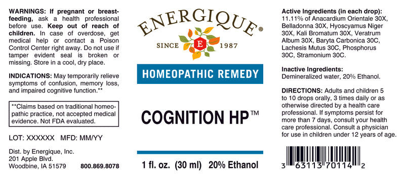 Cognition HP 1 oz by Energique