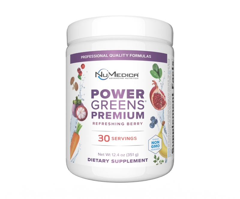 Power Greens Premium Berry Powder 12.4 oz by Numedica