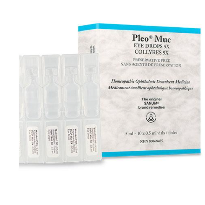 Pleo-MUC (Mucokehl) eye drops 5X (10 Single Vials) by Biomed