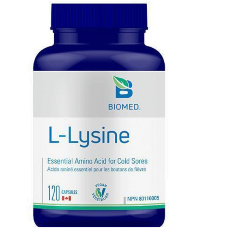 L-Lysine Essential Amino Acid (120 caps) by BioMed