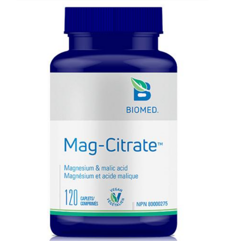 Mag-Citrate 120 caplets by BioMed