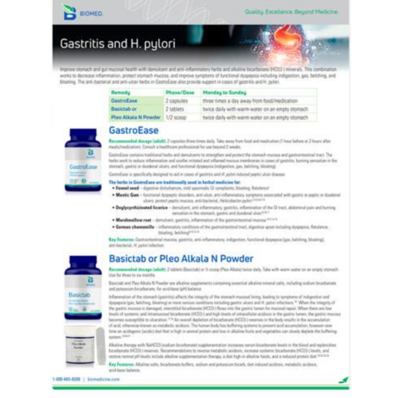 Gastritis & H. pylori (Alakala) Protocol Bundle by BioMed