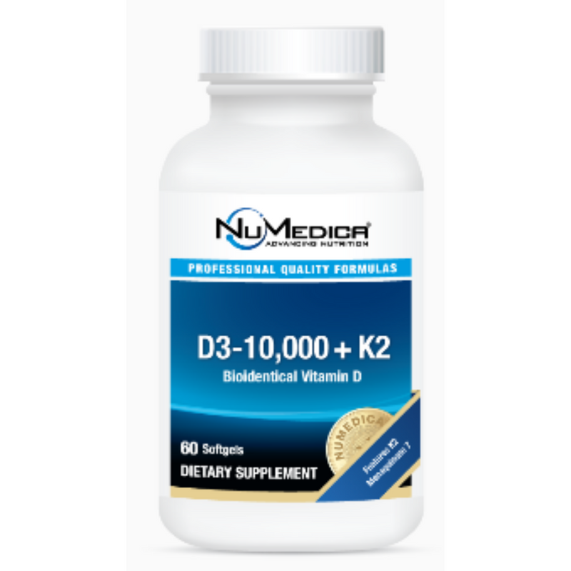 D3-10,000 + K2 60 Soft Gel  by NuMedica