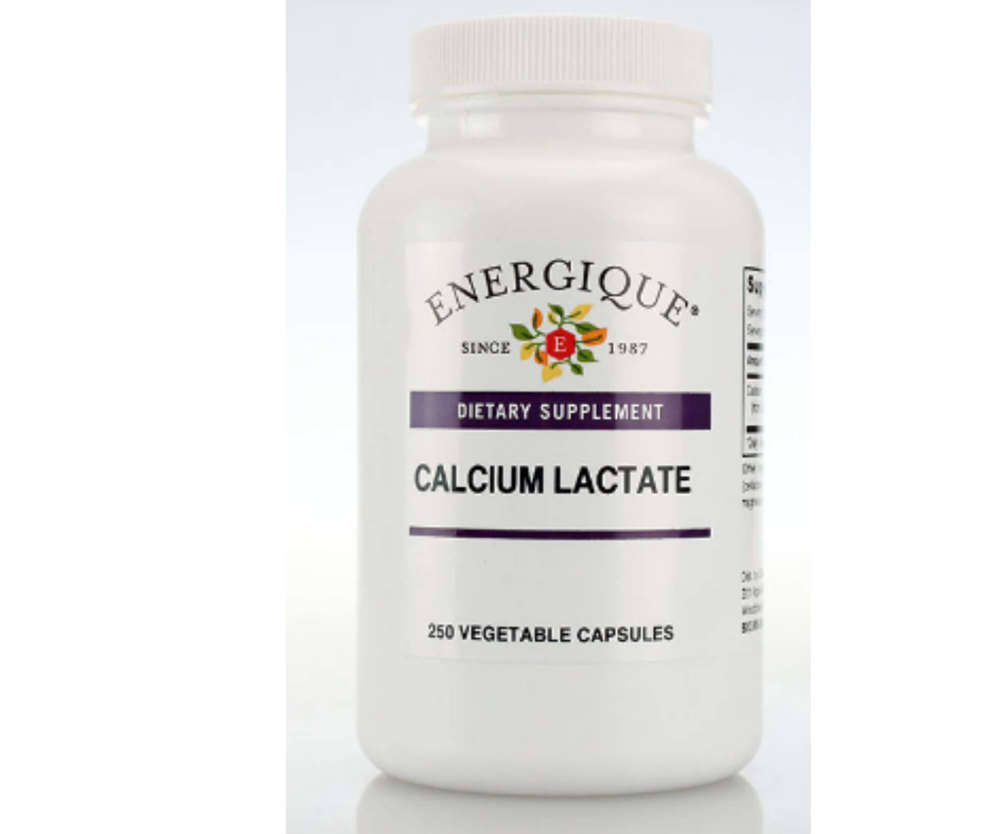 Calcium Lactate 250 caps by Energique - Natural Healing House