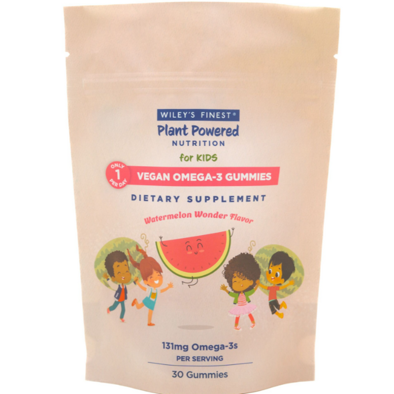 Vegan Omega-3 Gummies for Kids, Watermelon Wonder • 30ct  by Wiley&