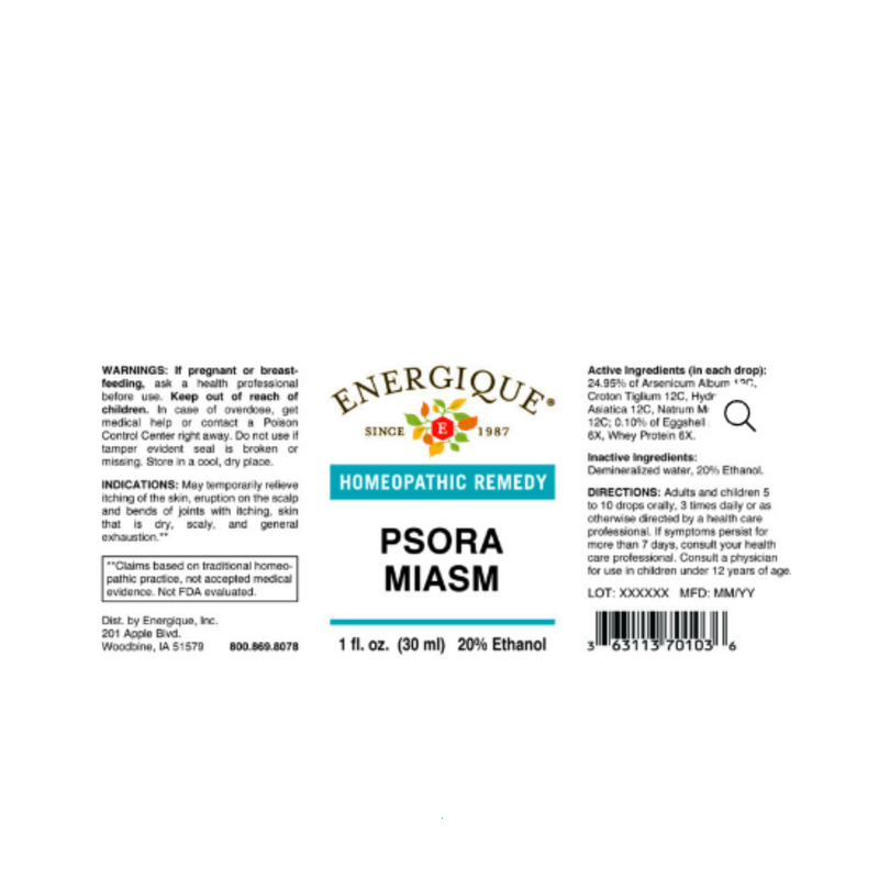 Psora Miasm 1 oz by Energique