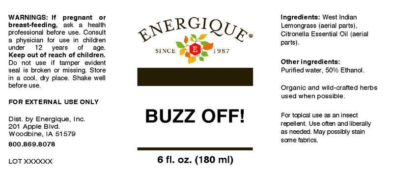 Buzz Off Spray 6 oz by Energique