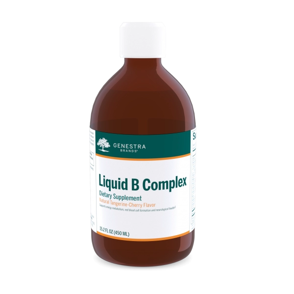 Liquid B Complex Natural Tangerine 15.2 oz - Cherry Flavor  by Genestra