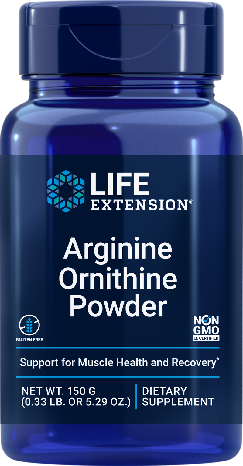 Arginine Ornithine Powder 150 Grams by Life Extension