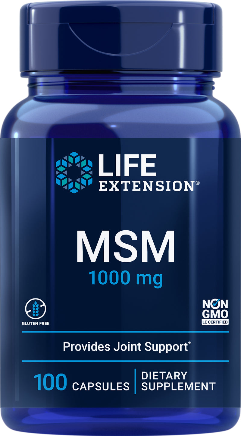 MSM 1000 mg, 100 cap by Life Extension