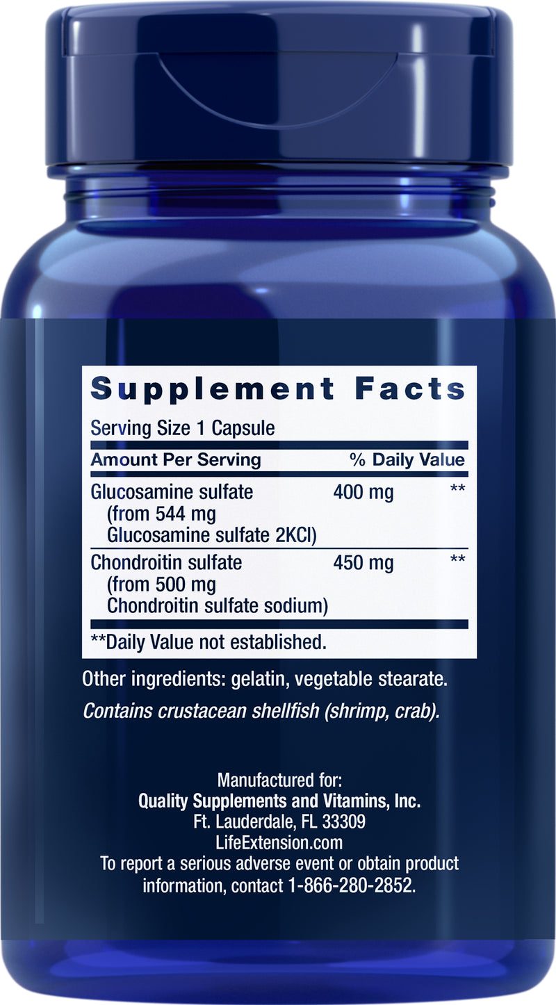 Glucosamine/Chondroitin 100 Caps by Life Extension