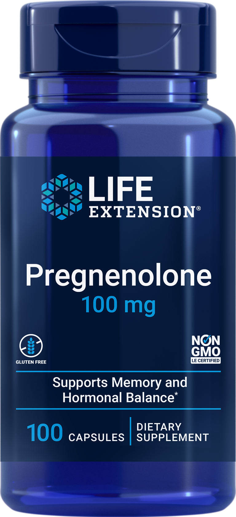 Pregnenolone 100 mg, 100 caps by Life Extension