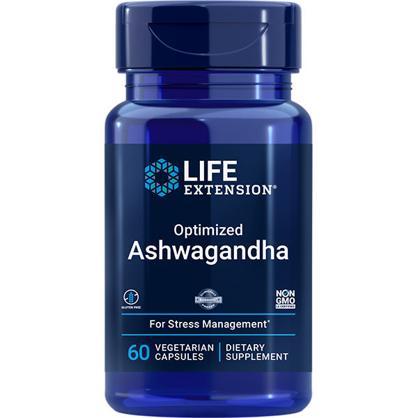 Optimized Ashwagandha 60Veg Caps By Life Extension