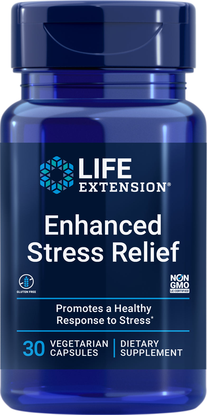 Enhanced Stress Relief 30 Veg Caps By Life Extension