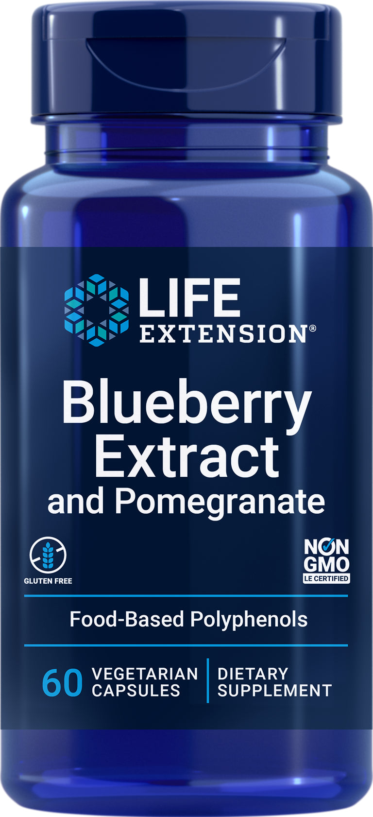 Blueberry Extract and Pomegranate 60 veg caps by Life Extension