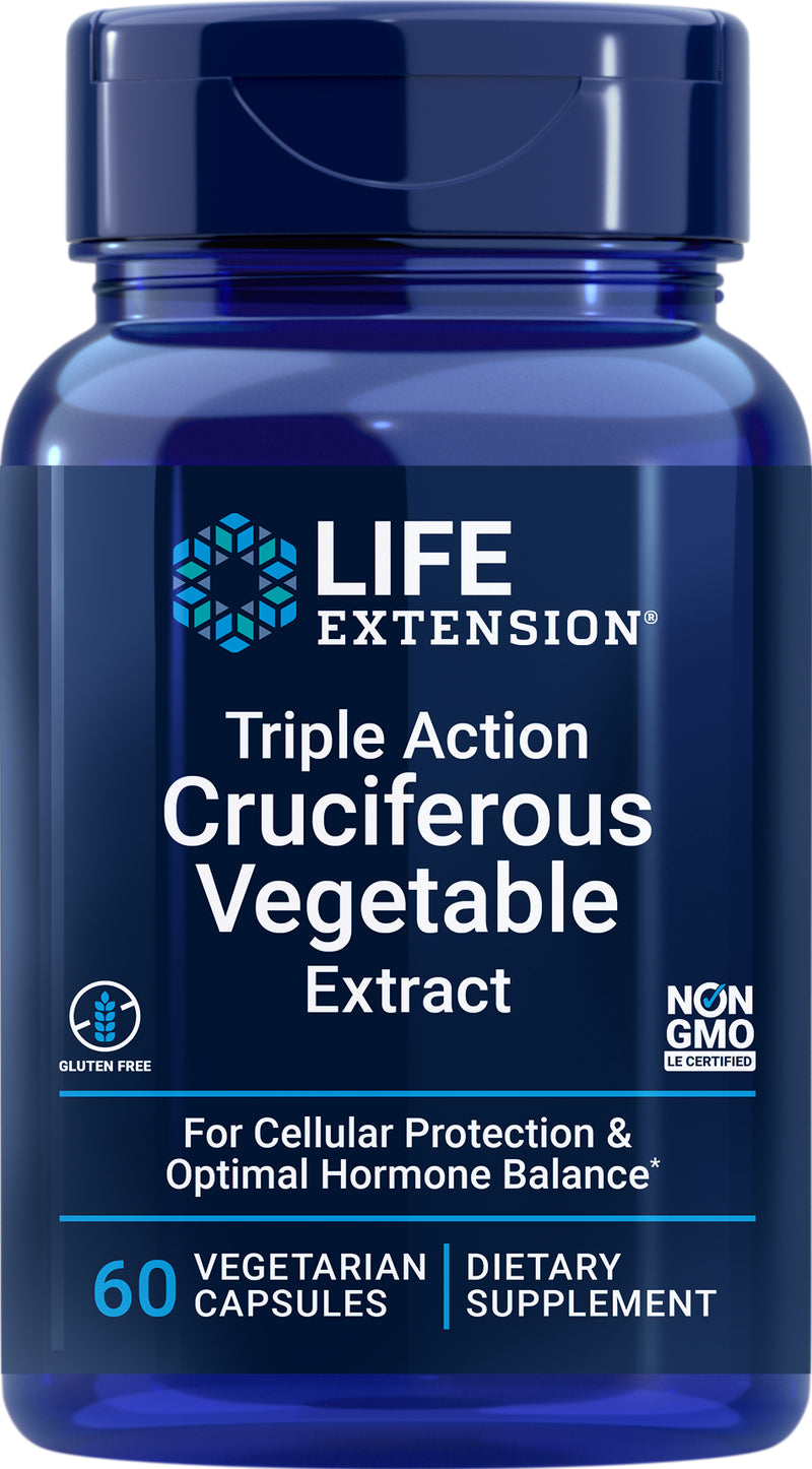 Triple Action Cruciferous Vegetable Extract 60 veg caps by Life Extension