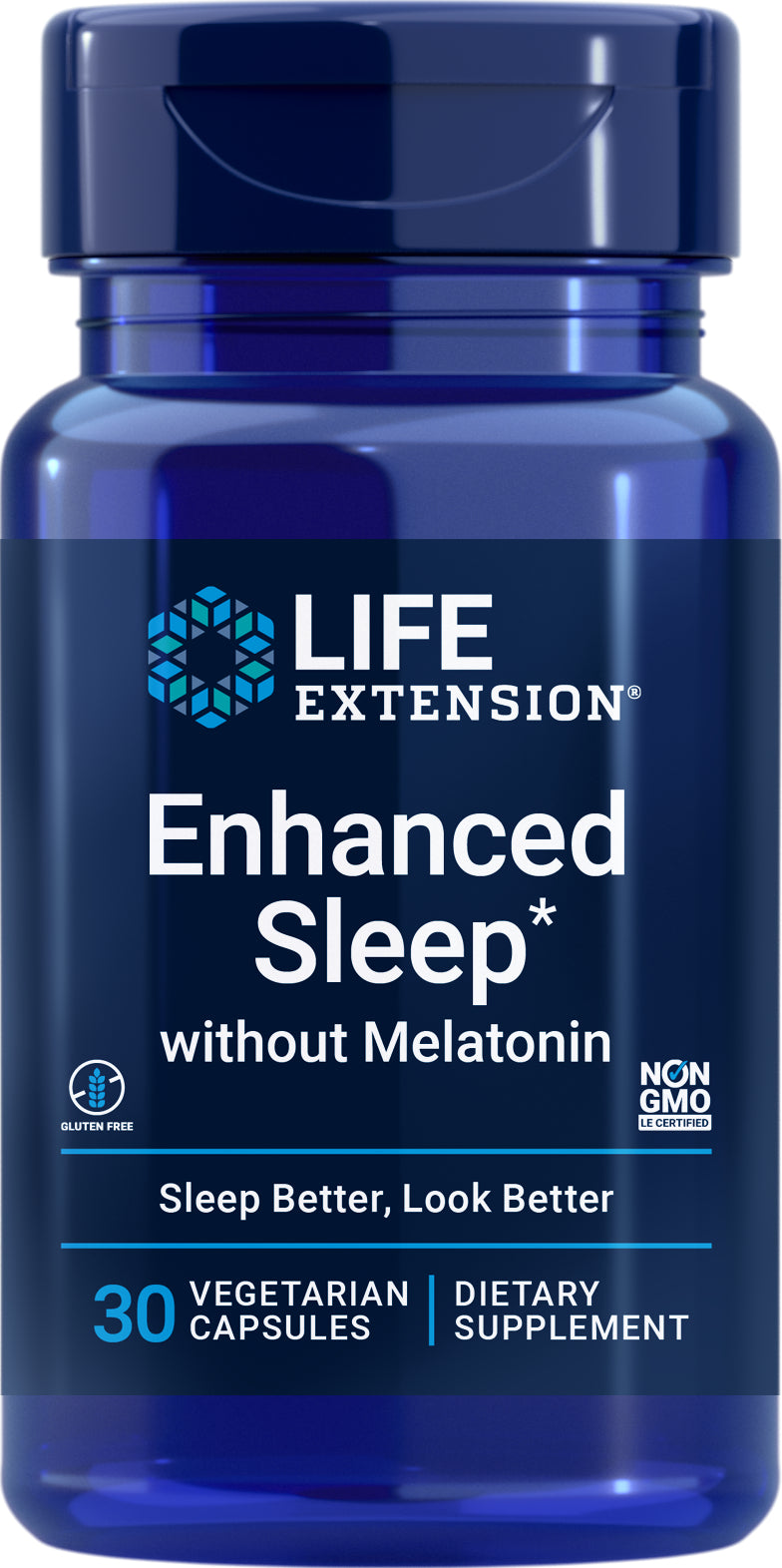 Enhanced Sleep without Melatonin 30 veg caps by Life Extension