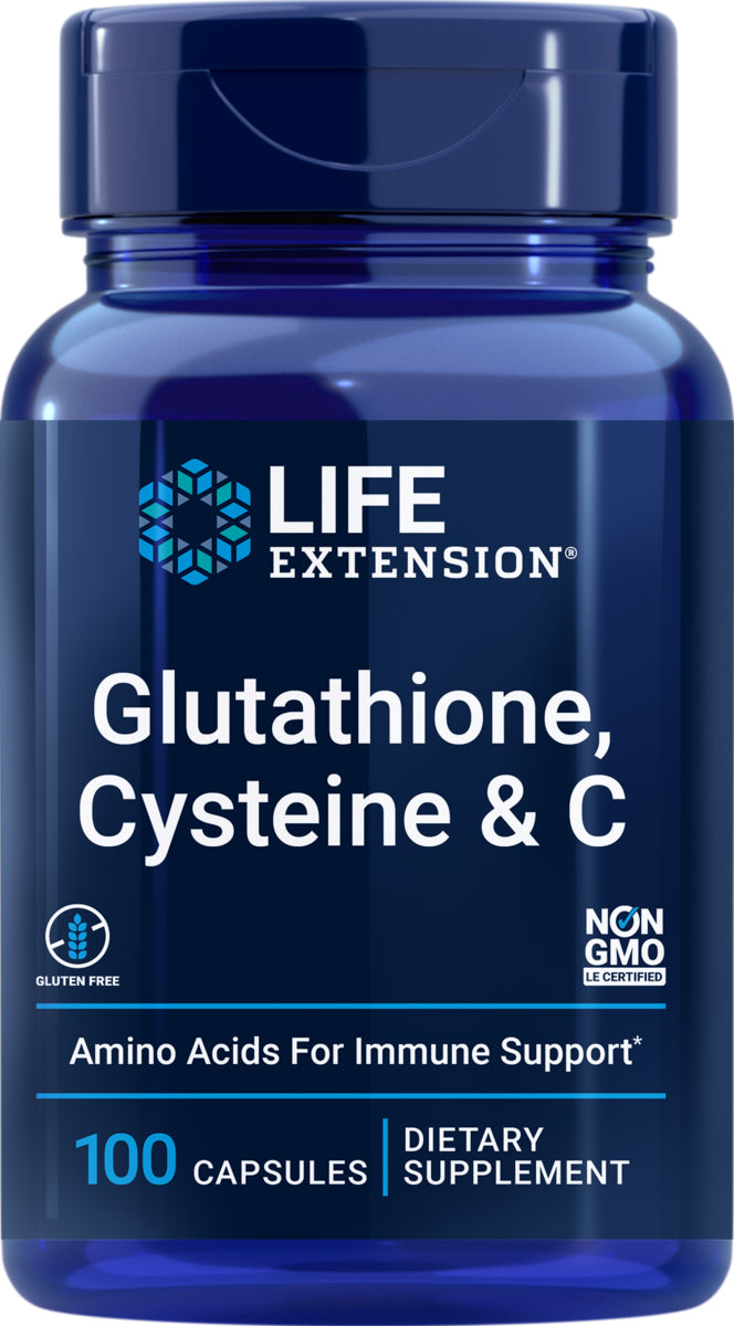 Glutathione, Cysteine & C 100 caps by Life Extension