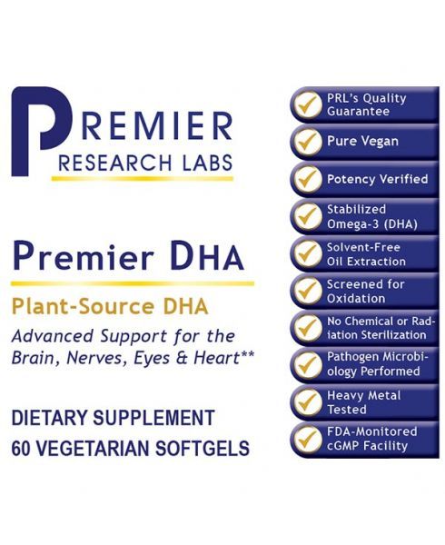 DHA, Premier (60 Capsules) by Premier Research Labs