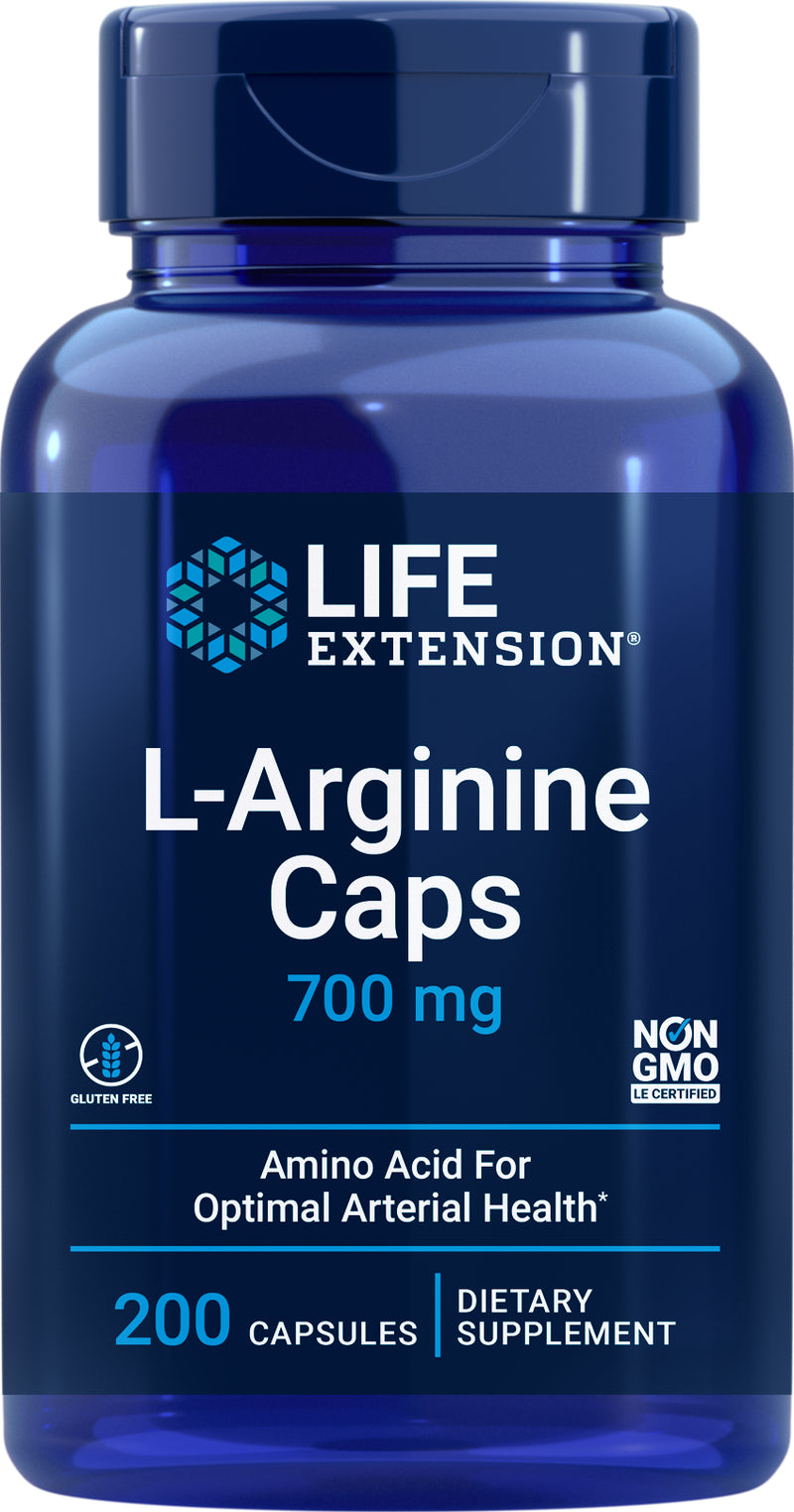 L-Arginine Caps 700 mg, 200 capsules by Life Extension