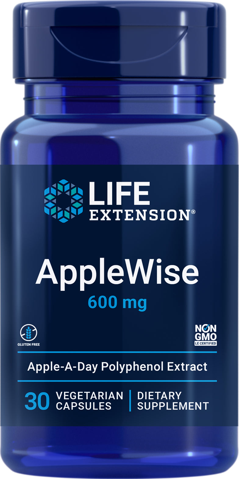 AppleWise 600 mg, 30 veg caps by Life Extension