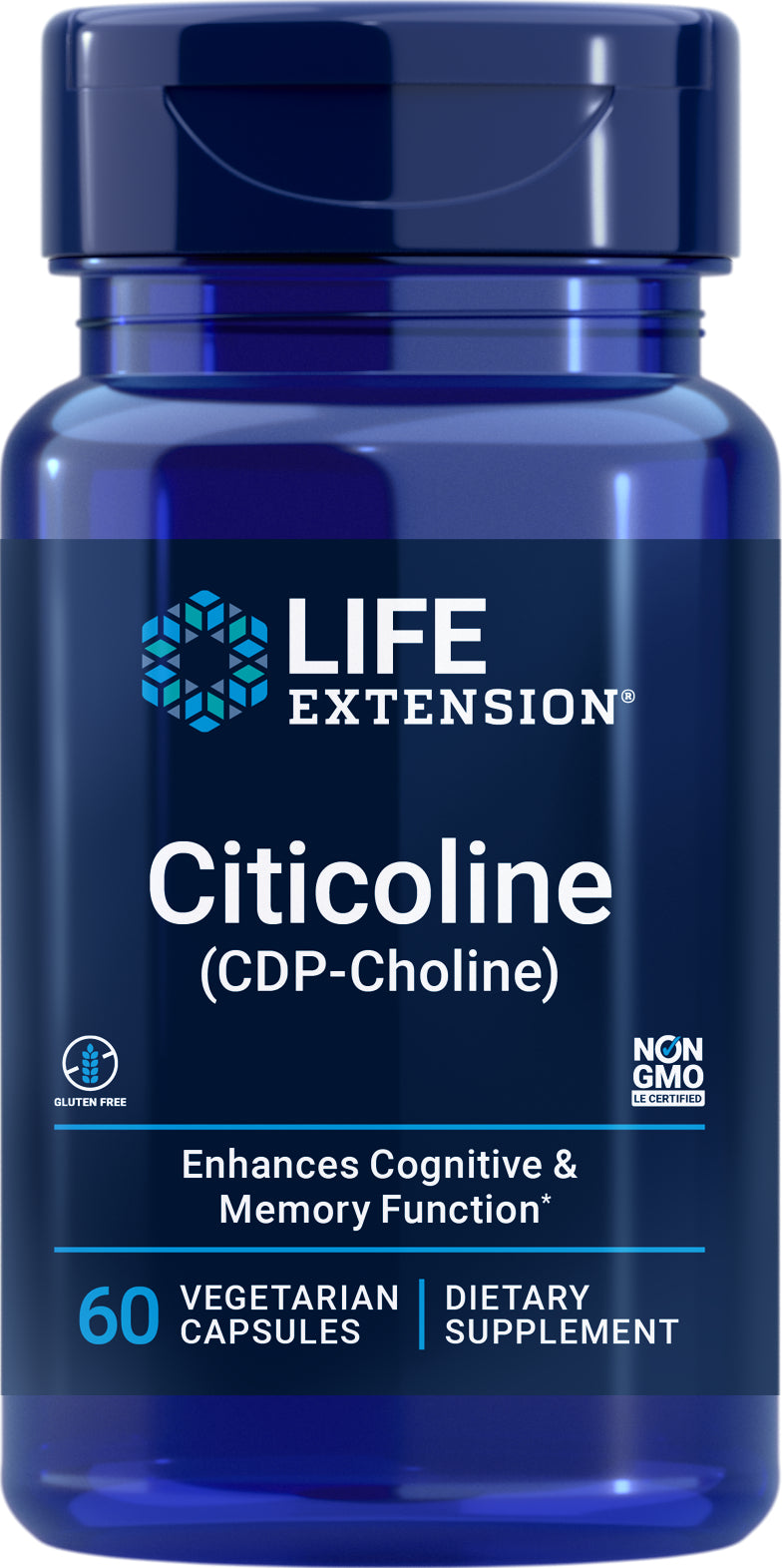 Citicoline (CDP-Choline) 60 veg caps by Life Extension