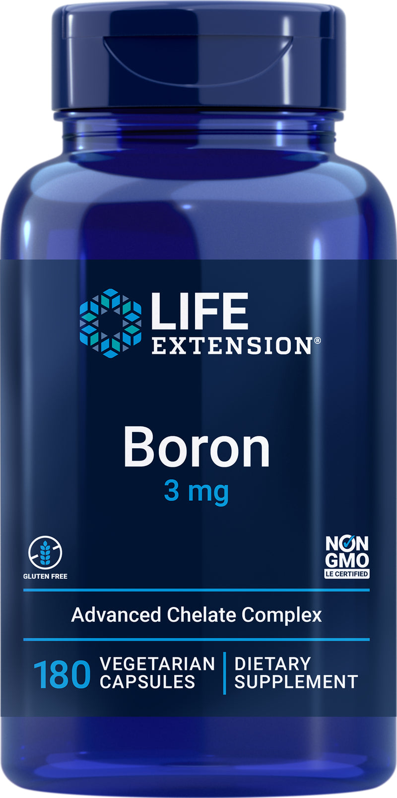 Boron 3 mg, 100 vegetarian capsules by Life Extension