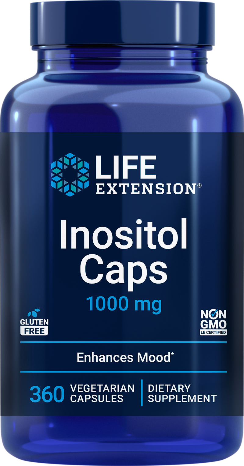 Inositol Caps 1000 mg, 360 vegetarian capsules by Life Extension