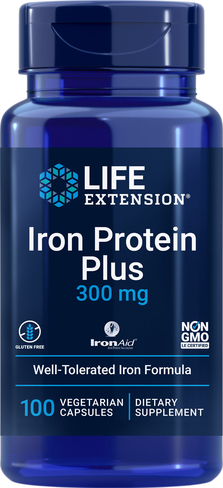 Iron Protein Plus 300 mg, 100 vegetarian capsules
