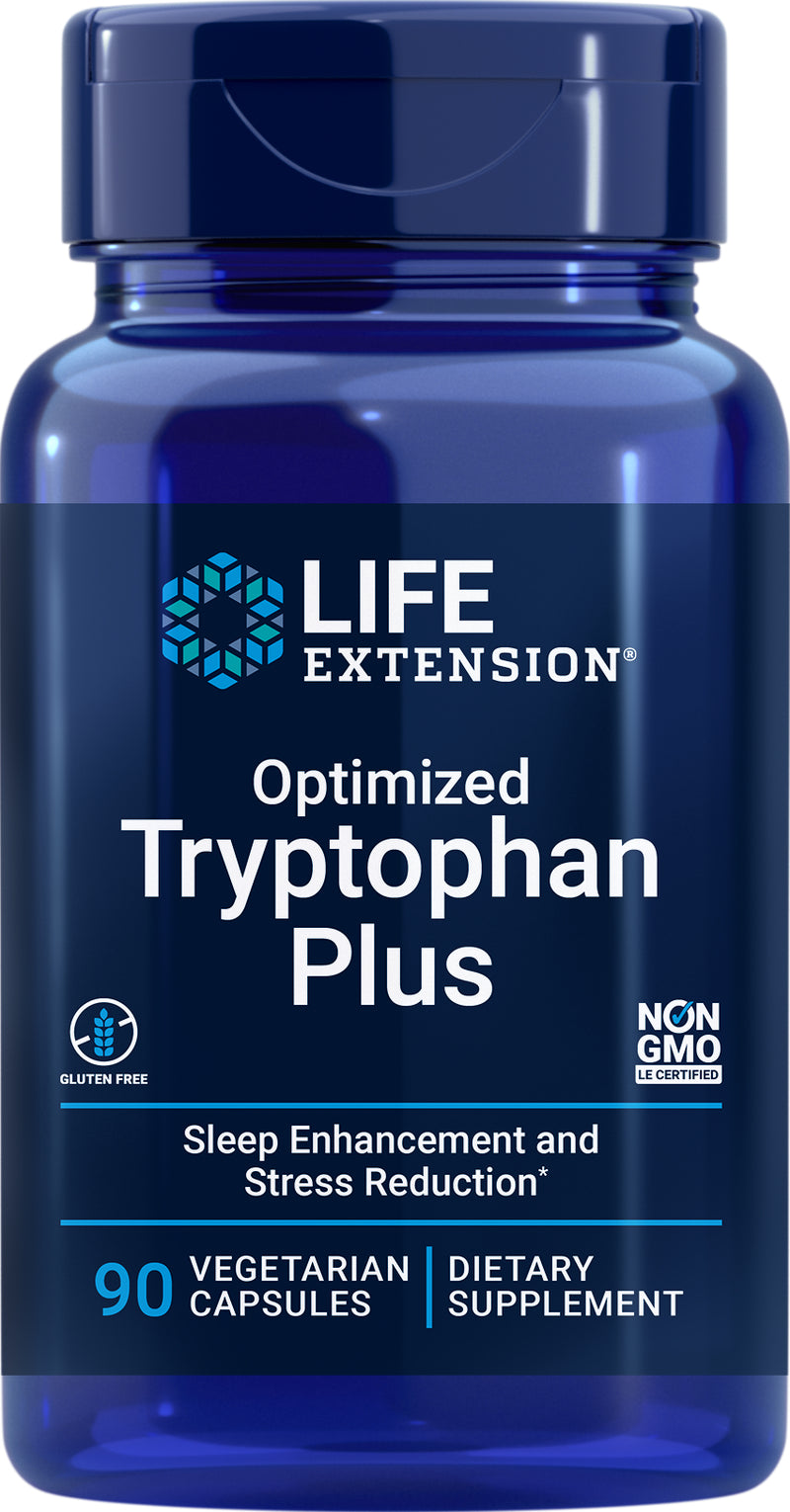 Optimized Tryptophan Plus 90 vegetarian capsules by Life Extension