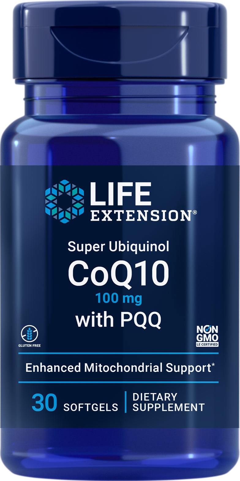 Super Ubiquinol CoQ10 with PQQ 100 mg, 30 softgels by Life Extension