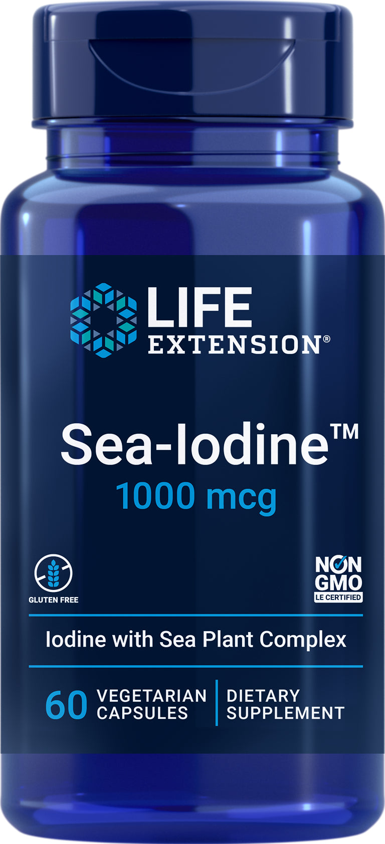 Sea-Iodine™ 1000 mcg, 60  vegetarian capsules by Life Extension