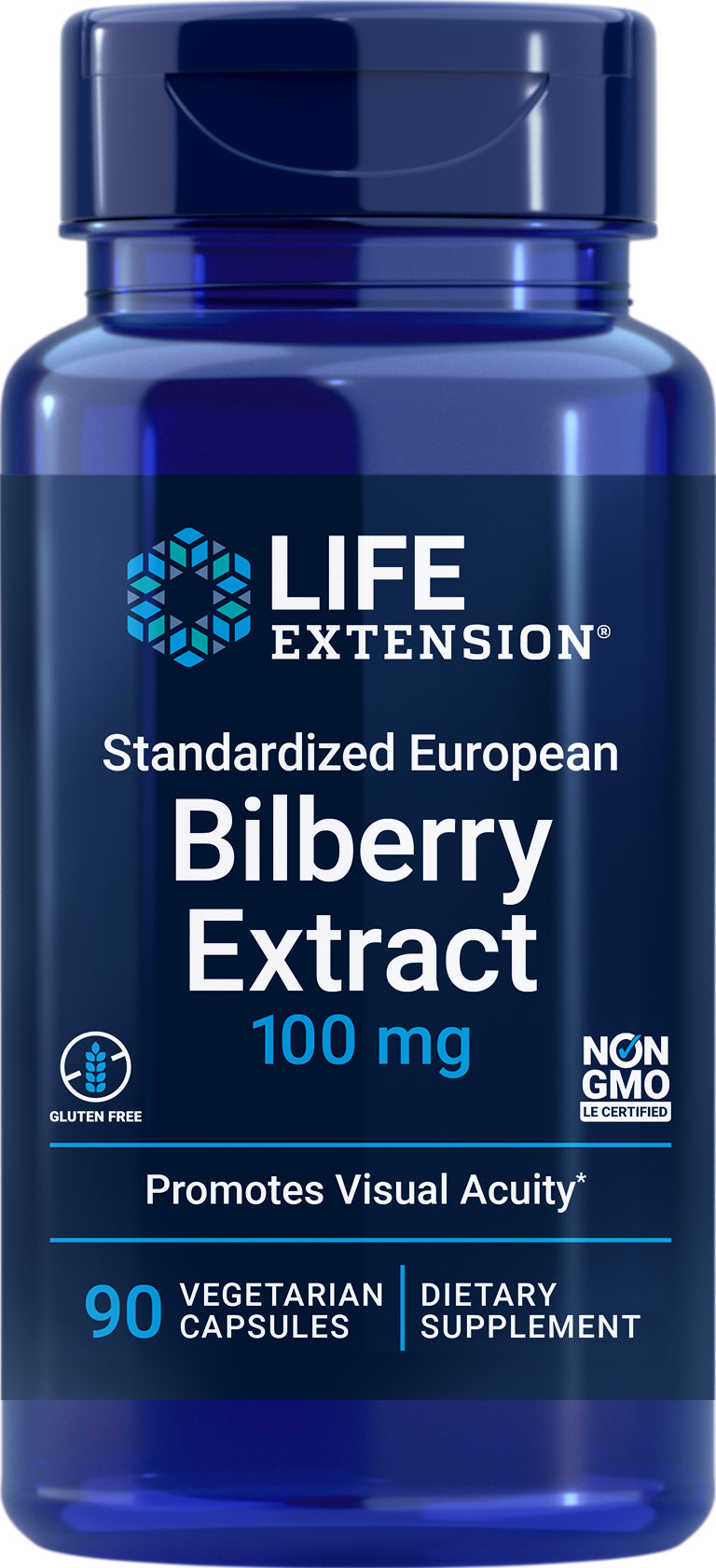 Standardized European Bilberry Extract 100 mg, 90 veg caps by Life Extension