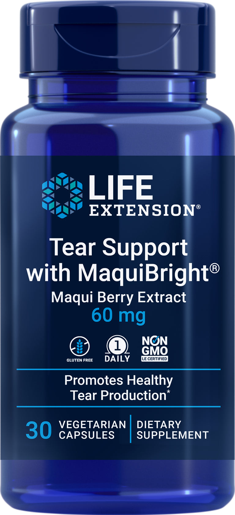 Tear Support with MaquiBright® 60 mg, 30 veg caps by Life Extension