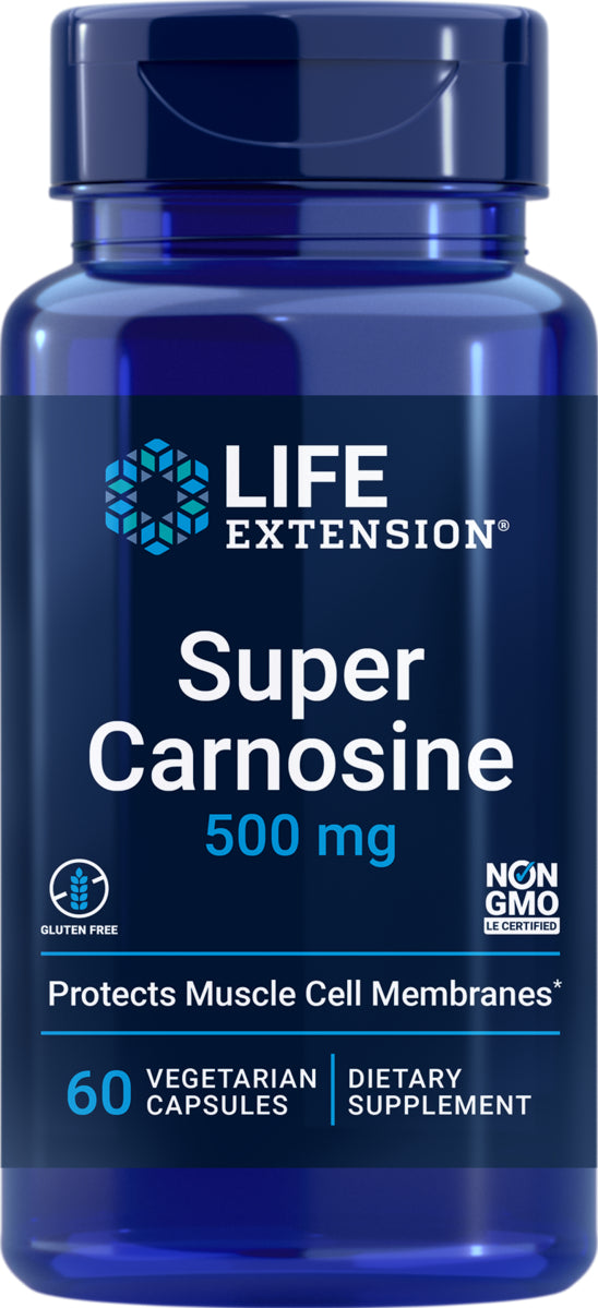 Super Carnosine 500mg 60 Veg Caps By Life Extension