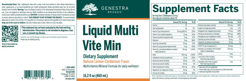 Liquid Multi-Vite Min - (450 ml) by Genestra Brands