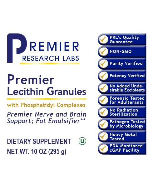 Lecithin Granules, Premier (10 oz Powder) by Premier Research Labs