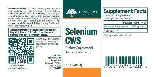 Selenium CWS (0.5 fl oz) by Genestra Brands