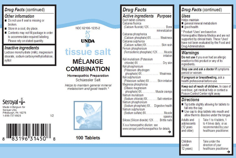 Melange Tissue Salt 100 tabs (15 g) by UNDA