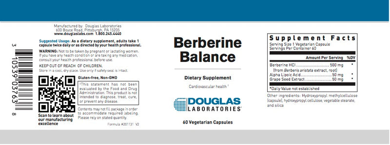 Berberine Balance (60 caps) by Douglas Laboratories