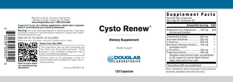 Cysto Renew (120 caps) by Douglas Laboratories