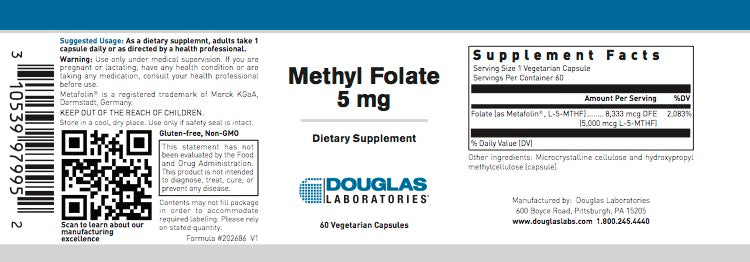 Methyl Folate 5 mg by Douglas Laboratories