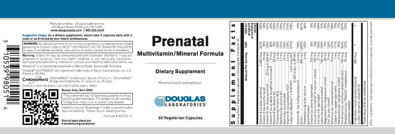 Prenatal (60 V-caps) by Douglas Laboratories